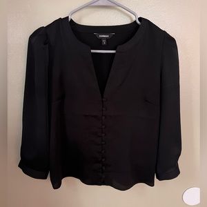 Express - silky button up blouse
